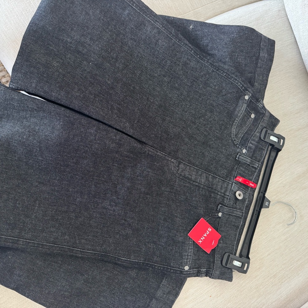 SPANX Gray Flare Wide Leg Jeans